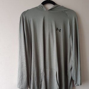 Mens Underarmour Heat Gear Loosefit Pullover Army Green